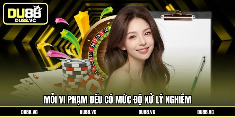 Mỗi vi phạm đều có mức độ xử lý nghiêm 