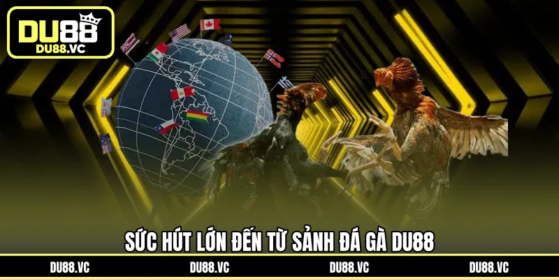 Sức hút lớn đến từ sảnh Đá Gà DU88
