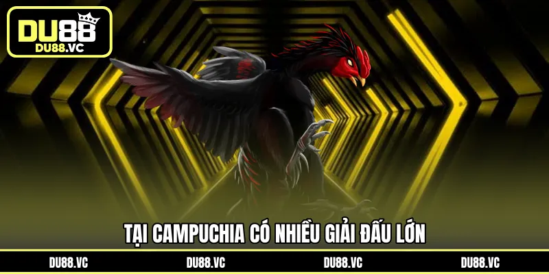 Tại Campuchia có nhiều giải đấu lớn 